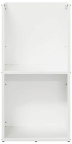 vidaXL Ράφι Καυσόξυλων Λευκό 40x30x80 εκ. Χάλυβας ψυχρής έλασης