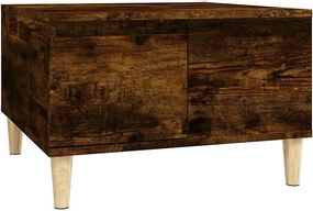 vidaXL Τραπεζάκι Σαλονιού Καπνιστή Δρυς 55x55x36,5εκ. Επεξεργασμ. Ξύλο