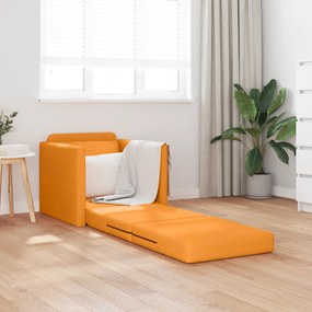 vidaXL Καναπές Κρεβάτι 2 σε 1 Σκούρο Κίτρινο 74x77x81 εκ Ύφασμα