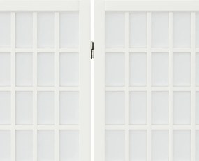 vidaXL Παραβάν Ιαπωνικού Στιλ με 5 Πάνελ Πτυσσόμενο Λευκό 200x170 εκ.