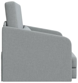 vidaXL Κρεβάτι Καναπές 2-σε-1 Ανοιχτό Γκρι 65x80x83 εκ Υφάσματος