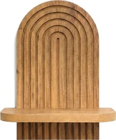 Ραφιέρα τοίχου Artwill Megapap Mdf χρώμα oak 26x13x35εκ.