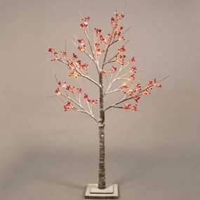 Χριστουγεννιάτικο Δέντρο Snow Red Berry Tree Με Φως Led X1048143 20x20x120cm Multi-Red Aca