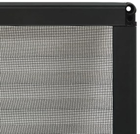 vidaXL Σήτα Παραθύρου Πλισέ Ανθρακί 130 x 100 εκ. από Αλουμίνιο