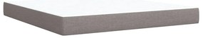 vidaXL Κρεβάτι Boxspring με Στρώμα Taupe 180x200 εκ. Υφασμάτινο