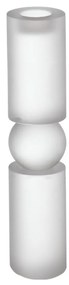 Artekko Frosted Κηροπήγιο Γυάλινο Διάφανο (8x8x38)cm Artekko 70368-SA