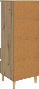 vidaXL Highboard Artisan Δρυς 40 x 36 x 110 εκ. Επεξεργασμένο Ξύλο
