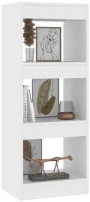 vidaXL Βιβλιοθήκη/Διαχωρ. Χώρου Λευκό 40x30x103 εκ. Επεξεργ. Ξύλο