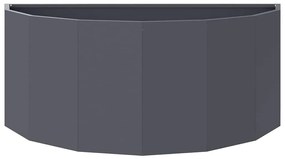 vidaXL Γλάστρα Ανθρακί 90 x 45 x 35 cm Ατσάλι