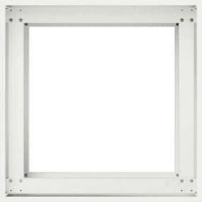vidaXL Γλάστρα Κήπου Λευκό 40 x 40 x 60 cm Ψυχρής έλασης χάλυβας