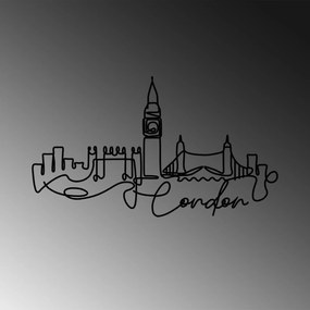 Decorative Metal Wall Accessory London Black