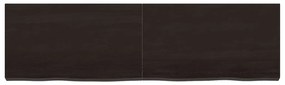 vidaXL Ράφι Τοίχου Σκούρο Καφέ 140x40x(2-6) εκ. Επεξ. Μασίφ Ξύλο Δρυός