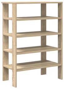 Ράφι παπουτσιών Sonoma Oak 61x32x87,5 cm Κατασκευασμένο ξύλο - Καφέ