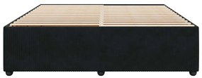 vidaXL Σκελετός Κρεβατιού Χωρίς Στρώμα Μαύρο 200x200 εκ. Βελούδινο