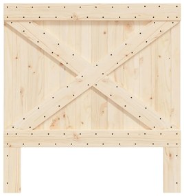Κεφαλάρι 100 x 104 εκ. από Μασίφ Ξύλο Πεύκου - Καφέ