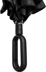 BRUNO ομπρέλα βροχής BRN-0325, σπαστή, αυτόματη, Φ104cm, αντιανεμική, με θήκη, μαύρη