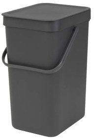 Brabantia 647670 Κάδος Απορριμμάτων Πλαστικός Sort&amp;Go 12L, Grey