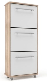 Παπουτσοθήκη Niag 5803D 58x26.5x132εκ Σονόμα-Λευκή