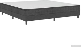 vidaXL Πλαίσιο Κρεβατιού Boxspring Γκρι 200 x 200 εκ. Υφασμάτινο
