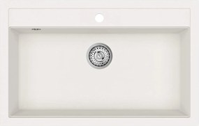 vidaXL Σιντρινο Λευκό 795 x 505 χλστ. Γρανίτης