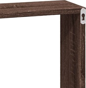 vidaXL Ντουλάπι Τοίχου Καφέ Δρυς 100x16x30 εκ. από Επεξεργασμένο Ξύλο