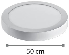 InLight LED Mounted Panel 36watt Στρογγυλό 4000Κ Φυσικό Λευκό D:50cm (2.36.04.2)