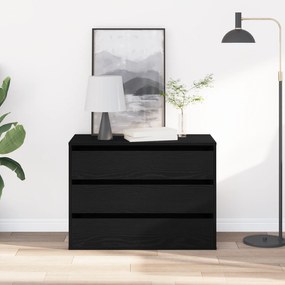 vidaXL Γωνιακό Κουτί Συρταριών Μαύρη Δρυς 80x41x58 εκ Επεξεργασμένο Ξύλο