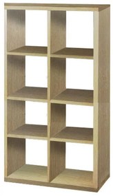 SARFURNITURE Κυβική βιβλιοθήκη 2x4 δρυς SAR-110890