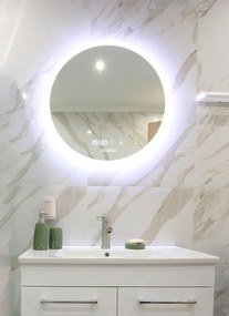 BRUNO καθρέφτης μπάνιου LED BRN-0200, στρόγγυλος, 24W, Φ70cm, IP67