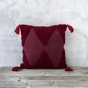 Διακοσμητικό Μαξιλάρι (45x45) Nima Pillows Amadeo Μπορντώ