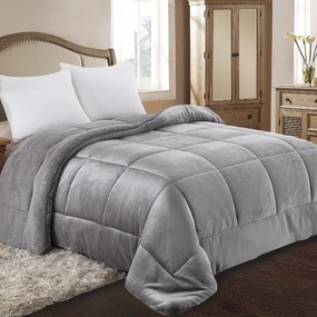 Κουβερτοπάπλωμα Υπέρδιπλο (220x240) AdamHome 805 Grey