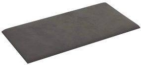 vidaXL Πάνελ Τοίχου 12 τεμ. Σκούρο Γκρι 60x30 εκ. 2,16 μ² Βελούδο
