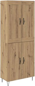 vidaXL Highboard Artisan Oak 69,5 x 34 x 180 εκ. Επεξεργασμένο ξύλο