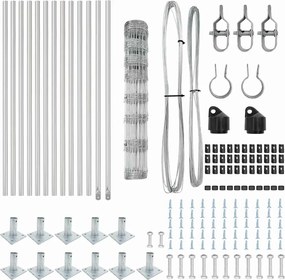 vidaXL Στύλος Περιφράξεων Γαλβανισμένο 25 x 1 m Ατσάλι