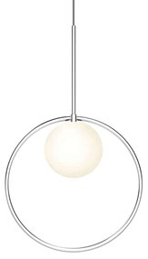 Φωτιστικό Οροφής Bola Halo 12/5 10631 Φ30,5cm Dim Led 390lm 6W Chrome Pablo Designs