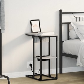 vidaXL Κομοδίνο Γκρι Sonoma 41.5 x 26 x 60.5 εκ Επεξεργασμένο ξύλο