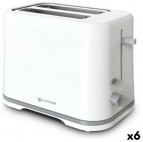 Τοστιέρα Grunkel Λευκό 870 W x6