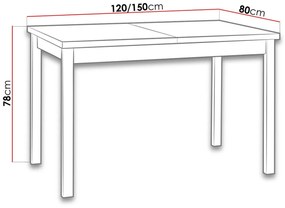 Τραπέζι Victorville 125, Άσπρο, 76x80x120cm, 30 kg, Επιμήκυνση, Πλαστικοποιημένη μοριοσανίδα, Ξύλο, Μερικώς συναρμολογημένο, Ξύλο: Οξιά | Epipla1.gr