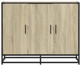 Sideboard Sonoma Oak 94x35x76 cm Κατασκευασμένο ξύλο - Καφέ