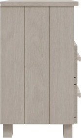 vidaXL Κομοδίνο HAMAR Λευκό 40x35x62 εκ. από Μασίφ Ξύλο Πεύκου