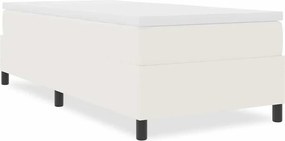 vidaXL Κρεβάτι πλατφόρμα Κρεμ 80 x 200 cm ύφασμα