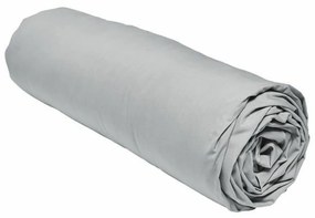 Τοποθετημένο κάτω φύλλο TODAY Percale Ανοιχτό Γκρι 140 x 200 cm Γκρι