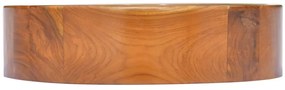 vidaXL Νιπτήρας Ø40 x 10 εκ. από Μασίφ Ξύλο Teak