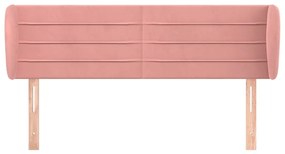 Κεφαλάρι με Πτερύγια Ροζ 147x23x78/88 εκ. Βελούδινο 3117337