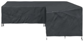 vidaXL Κάλυμμα επίπλων Μαύρο 255 x 255 x 80 εκ. Ύφασμα Oxford 600D