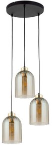 Φωτιστικό Οροφής Satipo 5624 3xΕ27 15W 34x100cm Amber TK Lighting