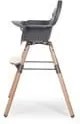 Κάθισμα Φαγητού EVOLU 2 Natural Anthracite 2 in1 &amp; Bumper Childhome