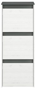 Παπουτσοθήκη Madison M104, Ανθρακί, Λευκό πεύκο, 50x125x34cm, 32 kg, Πλαστικοποιημένη μοριοσανίδα | Epipla1.gr