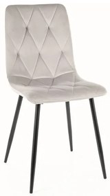 KRZESŁO TOM VELVET CZARNY STELAŻ/J. SZARY BLUVEL 03 DIOMMI-80-3140