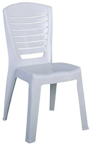 VIDA Καρέκλα Κήπου - Βεράντας Στοιβαζόμενη, PP Άσπρο  49x53x86cm [-Άσπρο-] [-PP - PC - ABS-] Ε309,2